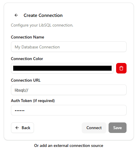 LibSQL Connection Setup